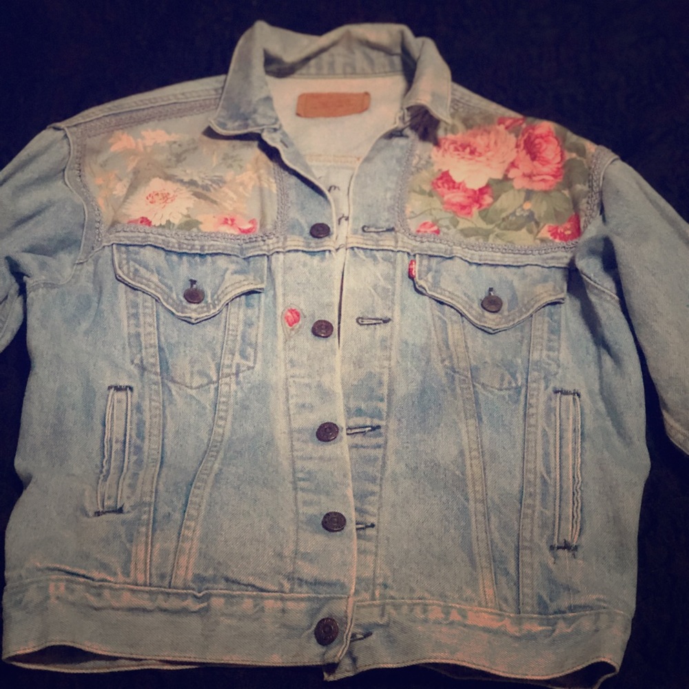 VINTAGE FLOWER DENIM JACKET LEVI